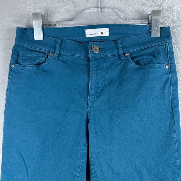 Ann Taylor Loft Modern Skinny Jeans Womens Size 26/2 Low Rise Denim Stretch Blue - Picture 3 of 11